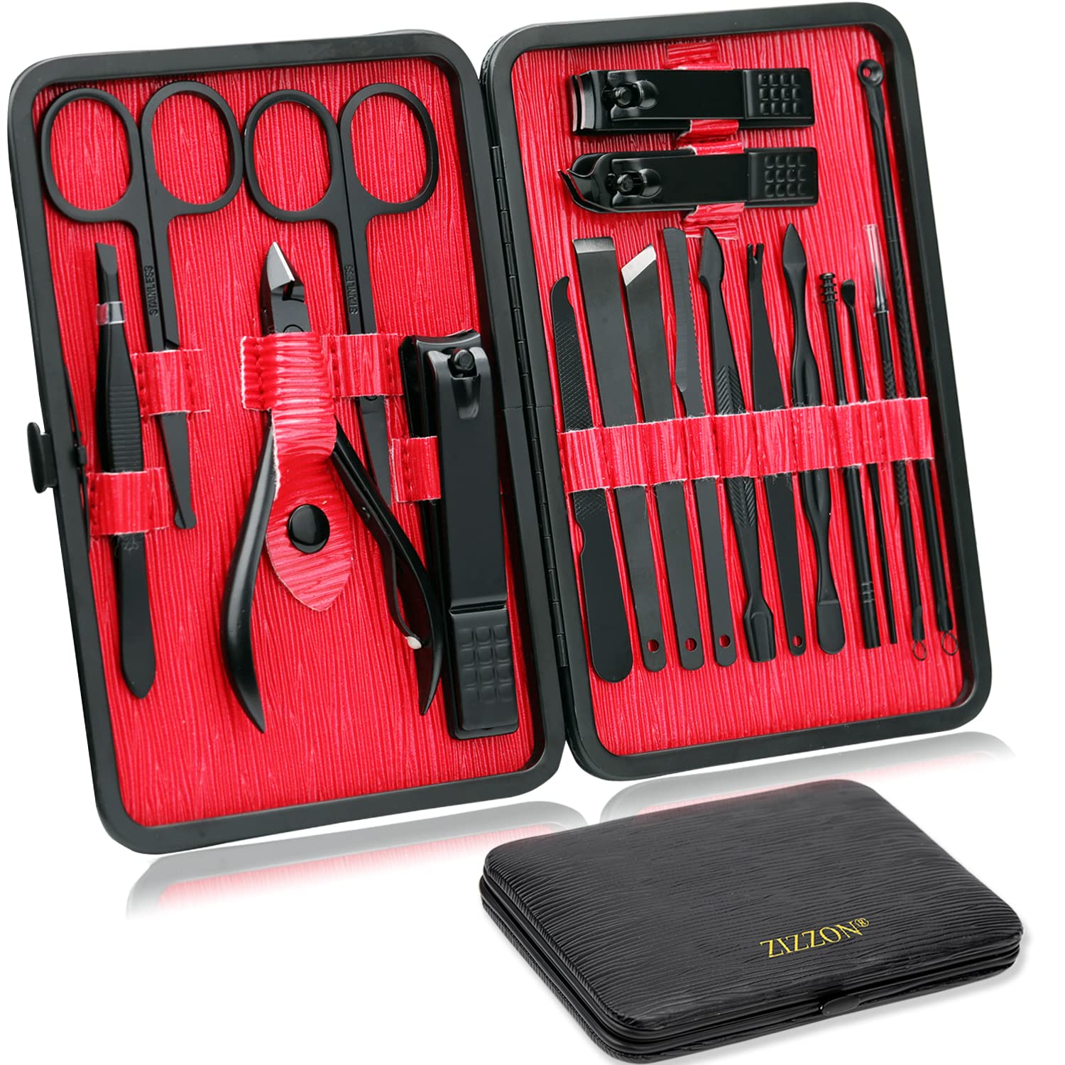 Amazon.com : ZIZZON Manicure Set 18 in 1 Professional Pedicure Set